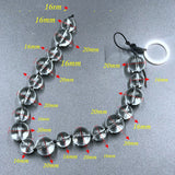Crystal Glass Pull Beads Anal Plug