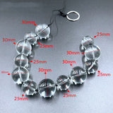 Crystal Glass Pull Beads Anal Plug