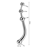 Metal Double Head Prostate  Anal Beads