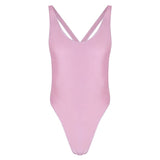 Hot Sexy Men's One-piece Sleeveless Backless High Cut Thong Bodysuit Leotard Swimsuit