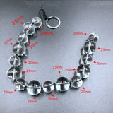 Crystal Glass Pull Beads Anal Plug