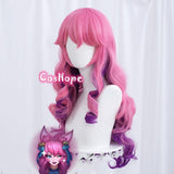 Spirit Blossom Ahri Cosplay ong Curly Wave Wig