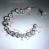Crystal Glass Pull Beads Anal Plug