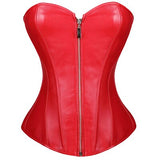 Sexy Faux Leather PVC Lace up BONED Steampunk Corsets