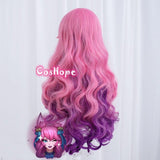 Spirit Blossom Ahri Cosplay ong Curly Wave Wig