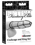 Fetish Fantasy Elite Cockcage and Ring Set - Black