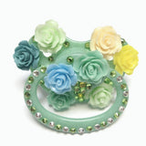 handmade bling green adult pacifier