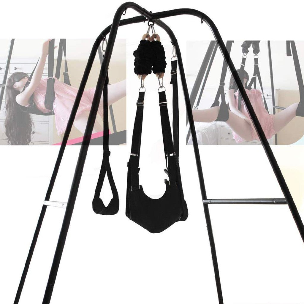 Sex Swing Stand With Wrist Restraint Clamp Belt For Couples/Swing For –  MyKinkyStuff