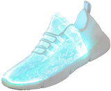 Adult LED Shoes Men Lights Up Sneakers Women USB Charging Colorful Luminous Fiber Optic Sneakers