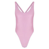 Hot Sexy Men's One-piece Sleeveless Backless High Cut Thong Bodysuit Leotard Swimsuit