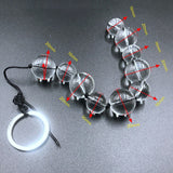 Crystal Glass Pull Beads Anal Plug