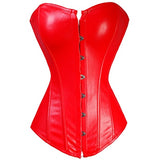 Sexy Faux Leather PVC Lace up BONED Steampunk Corsets