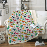 Dinosaur Throw Blanket For Bed Sofa