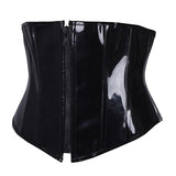 Sexy PVC Lingerie Black Body Shaper Waist Trainer Corset