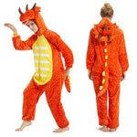 Adult One Piece Hooded Unisex Animal Pajamas