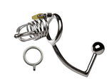 Multifunction Male Chastity Lock With Anal Hook