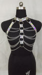 Halter Color Body Harness  Holographic Belt