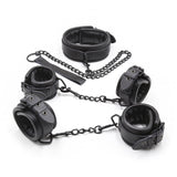 Three Piece Black Bondage Set