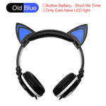 Cat Ear  flashing glowing led light cartoon gaming headset