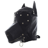 Leather hood leather dog