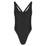 Hot Sexy Men's One-piece Sleeveless Backless High Cut Thong Bodysuit Leotard Swimsuit