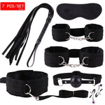 23 Pcs BDSM Bondage Set Sex Handcuffs Whip Mouth Gag Porno Sex Butt Plug Bead Anal Plug Vibrator and more