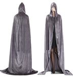 Velvet Hooded Adult Witch Cloak/Hood