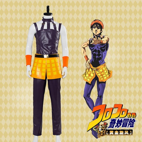 JOJO JoJo's Bizarre Adventure Cosplay Costume Ghirga Narancia