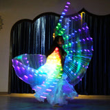 Rainbow Color Alas Angle Led Wings