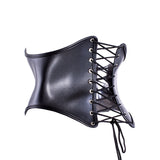 Fetish Faux Leather Waist Cincher Underbust Corset