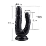 Two Headed Black Dildo