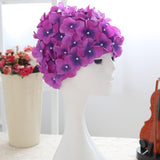 Creative 3D Flowers Waterproof  Swim Cap