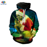 North Adult Face 3D Print Hoodie Men Women Sweatshirt