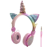 Cute Cat Ear Headphone Unicorns 3.5MM Wired