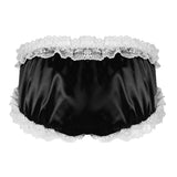 Sissy Underwear Lace Sexy Frilly Ruffled Open Crotch Pouch Underpants