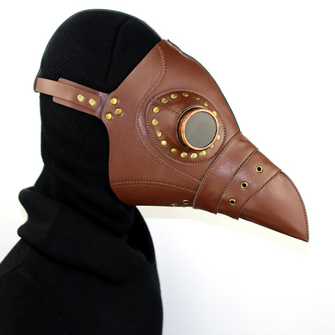 Plague Doctor Masks For Man Adult Steam Punks PU Leather Bird Doctor