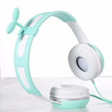 Cartoon 3D Grass Head Headphone 3.5MM Earphones For iPhone Xiaomi PC