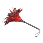 Red Chicken Feather Tickler