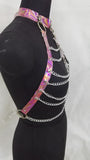 Halter Color Body Harness  Holographic Belt