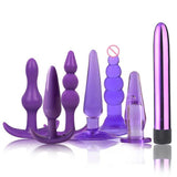 23 Pcs BDSM Bondage Set Sex Handcuffs Whip Mouth Gag Porno Sex Butt Plug Bead Anal Plug Vibrator and more