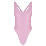 Hot Sexy Men's One-piece Sleeveless Backless High Cut Thong Bodysuit Leotard Swimsuit