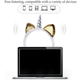 Cute Cat Ear Headphone Unicorns 3.5MM Wired