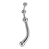 Metal Double Head Prostate  Anal Beads