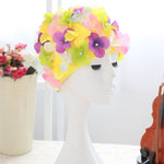 Creative 3D Flowers Waterproof  Swim Cap