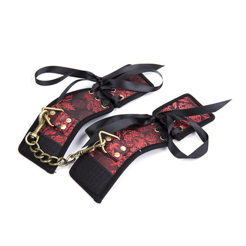 Ribbon Local Tyrant Gold Hand And Handcuffs Velcro Tied Hands Restraint Female Sex Toys