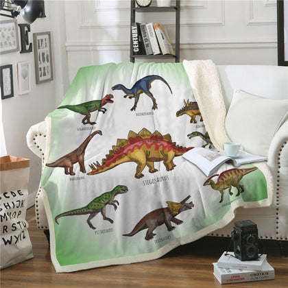 Dinosaur Throw Blanket For Bed Sofa