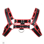 Men's Red & Black Harness