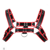 Men's Red & Black Harness