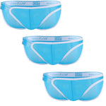 3PCS Sexy Men's Briefs Underwear Ultra-thin Breathable Sexy Men Bikini Briefs Exotic Jockstrap Penis Pouch Slip Homme Panties