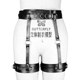Women Harness Sexy Garters Bondage Lingerie Belt Punk Strap Garter Band Leg Adjustable Suspender Straps Leather Harness leg